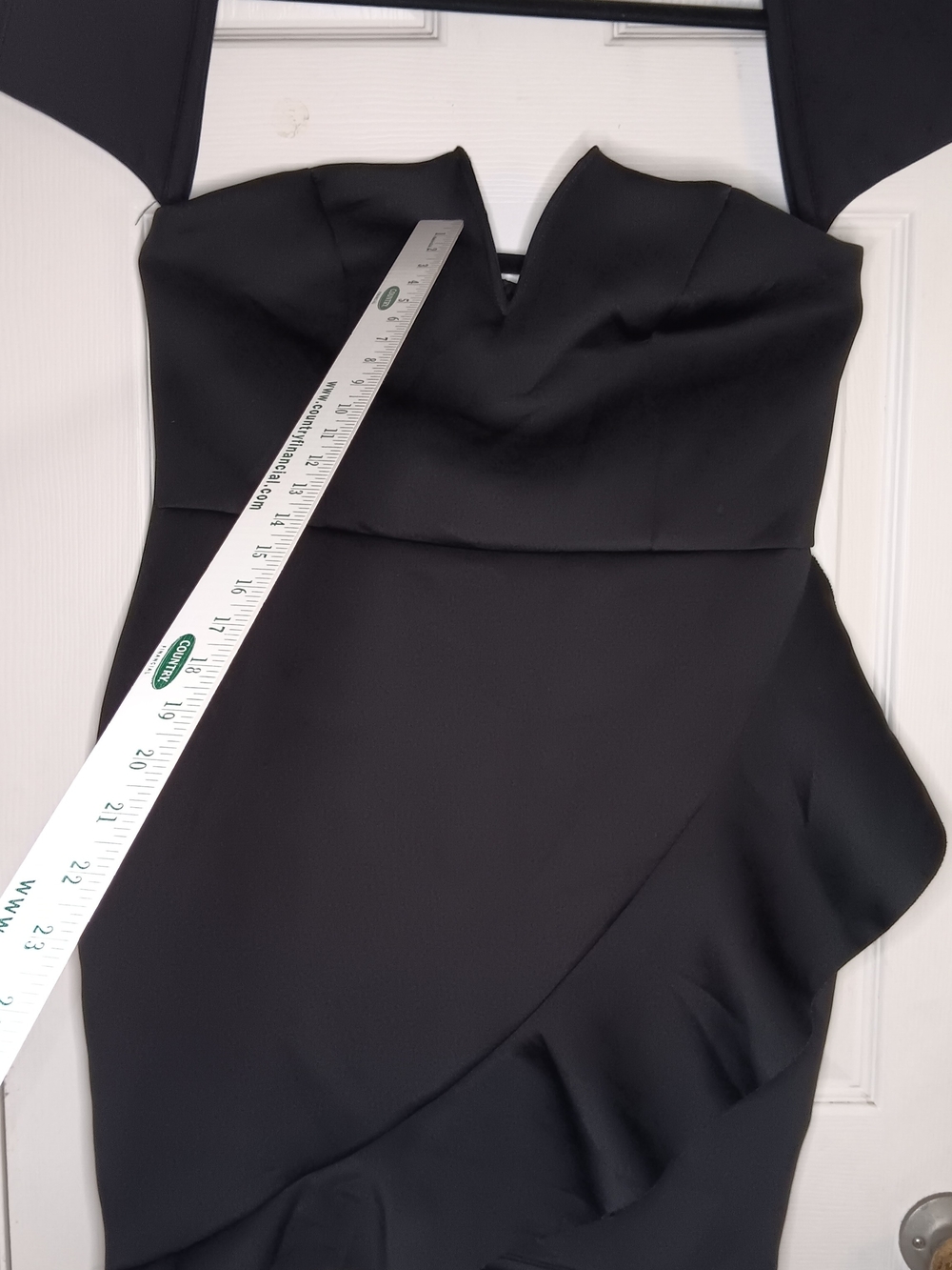 Charlotte Russe Black Off The Shoulder Asymmetric Ruffle Dress